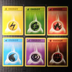 Lot of 6 Shadowless Base Set Pokemon Energy Cards, #97 through #102 (1/9) - Image 1
