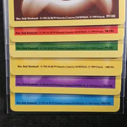 Lot of 6 Shadowless Base Set Pokemon Energy Cards, #97 through #102 (1/9) - Image 3