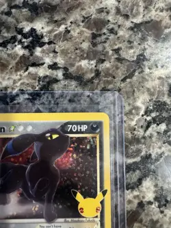 Umbreon Gold Star 17/17 Celebrations Pokemon TCG Holo Card Classic Collection - Image 3