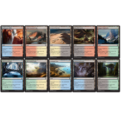 40 Card MTG Khans of Tarkir gainland 4 of Each Near Mint - Image 1