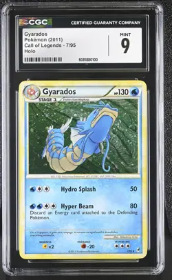CGC 9 MINT Gyarados 2011 Call of Legends 7/95 Holo Pokemon Card - Image 1