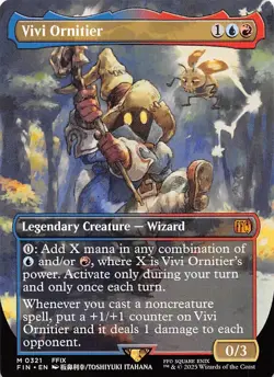Magic: The Gathering Final Fantasy Vivi Ornitier Borderless Card Non-Foil MINT - Image 1