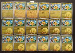 18 Lot Pokemon TCG Chinese Card Captain Pikachu Holo -JD90 - Image 1