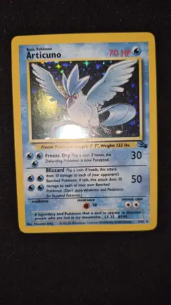 Articuno 2/62 Fossil Set Holo Rare Vintage 1995 Pokemon Card - NM TCG WOTC - Image 1