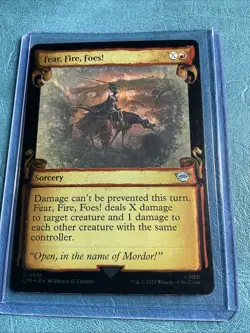 MTG Fear, Fire, Foes! LOTR Tales of Middle-Earth (Showcase Scrolls Card 576 LP/N - Image 1