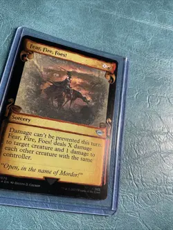 MTG Fear, Fire, Foes! LOTR Tales of Middle-Earth (Showcase Scrolls Card 576 LP/N - Image 3