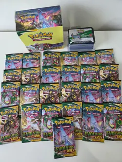 Pokemon TCG SWSH Evolving Skies 25 packs and all other pulled cards 820650818776 - Image 2