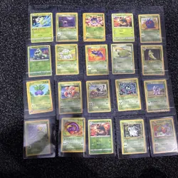 Vintage Pokemon Lot Of 20 Cards Grass Type Base Set 1&2 Fossil Jungle & More - Image 1