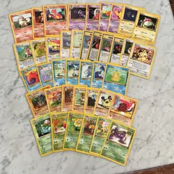 Pokemon Card Lot 1999 WOTC 40 Different Cards All 1st Edition Or Uncommon NM - Image 1