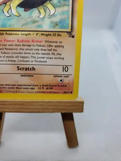 Pokemon Fossil #50/62 Common Kabuto Trading Card - Image 5