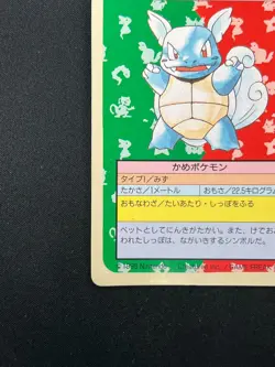 [LP] Wartortle Topsun Green Back 008 Pokemon Card Japanese 1995 21D47 - Image 5
