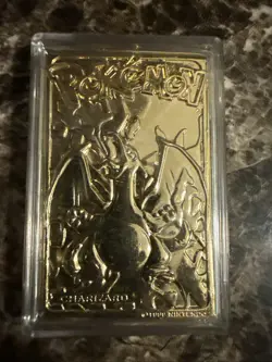 Charizard Pokemon 23K Gold Plated Trading Card Burger King 1999 - Image 1