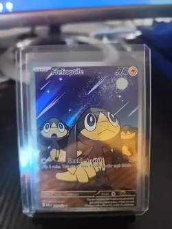 Pokemon TCG Helioptile 143/132 Me01: Mega Evolution Illustration Rare Holo Card - Image 1
