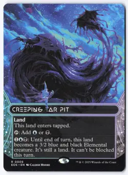 Creeping Tar Pit (0009) (Borderless) R Edge of Eternities: Stellar Sights 9 NM - Image 1