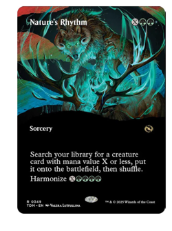 Nature's Rhythm - Borderless Tarkir: Dragonstorm MTG - Image 1