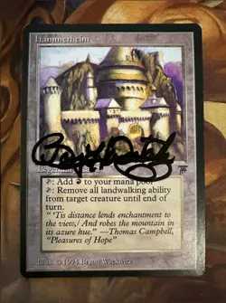 MTG Artist Proof - Legends Hammerheim - Signed Bryon Wackwitz 1994 VHTF - Image 2
