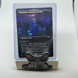 Takenuma, Abandoned Mire X1 (Borderless) NEO MTG Kamigawa Neon Dynasty - Image 1