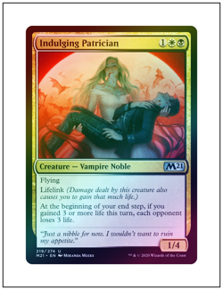 1x Indulging Patrician, Foil, Magic the Gathering MTG NM - Image 1