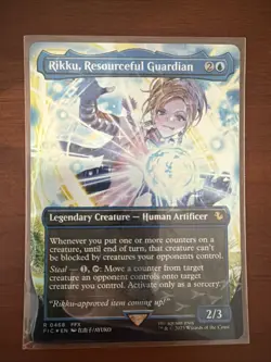 Rikku, Resourceful Guardian (Borderless) (Chocobo Track Foil) Final Fantasy MTG - Image 1