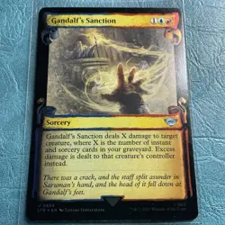 Gandalf's Sanction (Showcase Scrolls) Universes Beyond: LOTR Foil NM MTG - Image 1