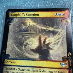 Gandalf's Sanction (Showcase Scrolls) Universes Beyond: LOTR Foil NM MTG - Image 3