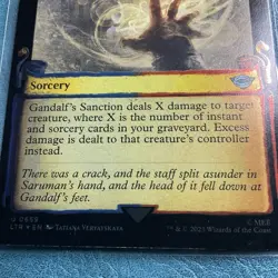 Gandalf's Sanction (Showcase Scrolls) Universes Beyond: LOTR Foil NM MTG - Image 4