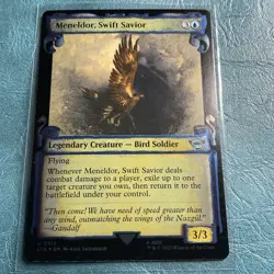 Meneldor, Swift Savior (Showcase Scrolls) Universes Beyond: LOTR NM MTG - Image 1