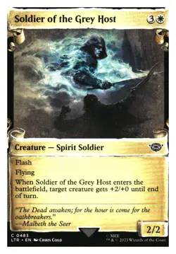 Soldier of the Grey Host (Showcase Scrolls) LOTR - MTG - NM+ *Mythic Relics* - Image 1