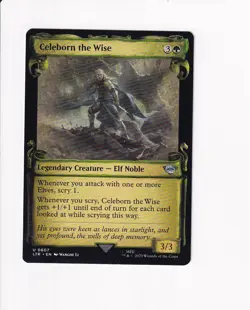 2023 MAGIC LOTR LORD OF THE RINGS SHOWCASE SCROLLS CELEBORN THE WISE 607 - Image 1