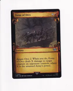 2023 MAGIC LOTR LORD OF THE RINGS SHOWCASE SCROLLS FORAY OF ORCS 579 - Image 1