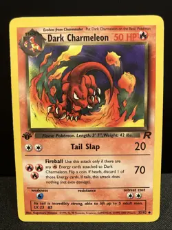 Dark Charmeleon 1st Edition Team Rocket Pokemon 32/82 MP - Image 1