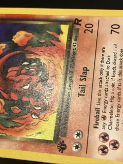 Dark Charmeleon 1st Edition Team Rocket Pokemon 32/82 MP - Image 4