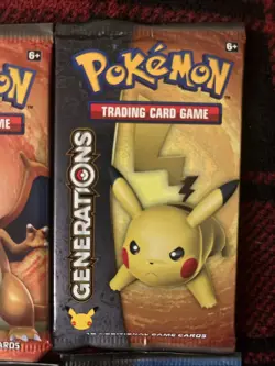 Pokemon TCG Factory Sealed Authentic Generations Booster Pack Artwork Set Of 4 - Image 4