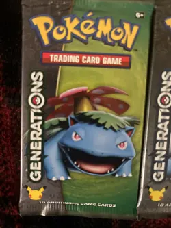 Pokemon TCG Factory Sealed Authentic Generations Booster Pack Artwork Set Of 4 - Image 5