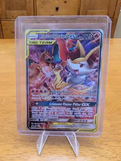 Charizard & Braixen GX SM230 Tag Team Sm Holo Pokemon - Image 1