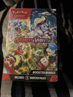 Pokemon Scarlet And Violet booster Bundle includes 6 booster packs ￼ - Image 1