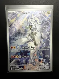 Pokemon 2025 Journey Together N’s Reshiram #167/159 Illustration Rare NM - Image 1
