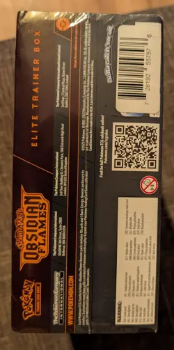 Obsidian Flames Elite Trainer Box Pokemon TCG Factory New Sealed ETB - Image 5