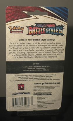 Pokemon Blister Booster Pack CHARMANDER HOLO Promo & COIN Battle Styles SEALED - Image 2