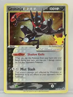 Pokemon TCG Greninja Gold Star SWSH144 Holo Celebrations 25th Anniversary - Image 1