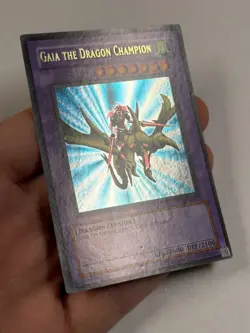 Yugioh Gaia the Dragon Champion LOB-125 DOUBLE ERROR Ultra Reverse Foil LP - Image 4