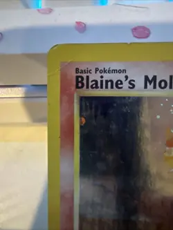 Pokemon Blaine's Moltres Holofoil Holo Rare Gym Heroes Card 001/132 LP Condition - Image 4