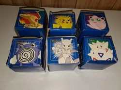 1999 Burger King Set Of 6 Pokemon 23k Gold Plate Cards,Boxes, Balls(sealed) COA - Image 1