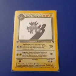 Pokemon Card - 1st Edition Dark Magneton Team Rocket 11/82 Holo Rare - Image 1