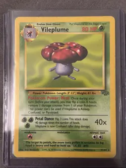 Pokemon TCG Vileplume Jungle Unlimited Rare Card 31/64 Regular - Image 1