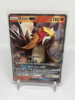 Pokemon Entei GX Alternate Art Holo TCG Card 010a/073 - Image 1