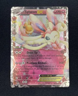 Pokemon SYLVEON EX Card RC21/RC32 Rare Full Art Holo Generations MP/LP - Image 1