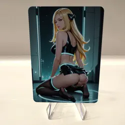 Custom Waifu Card- CYNTHIA*- 2.5x3.5 | 1/1 Anime Fan Art - Image 1