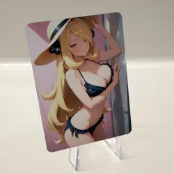 Custom Waifu Card- CYNTHIA2*- 2.5x3.5 | 1/1 Anime Fan Art - Image 2
