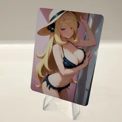 Custom Waifu Card- CYNTHIA2*- 2.5x3.5 | 1/1 Anime Fan Art - Image 3